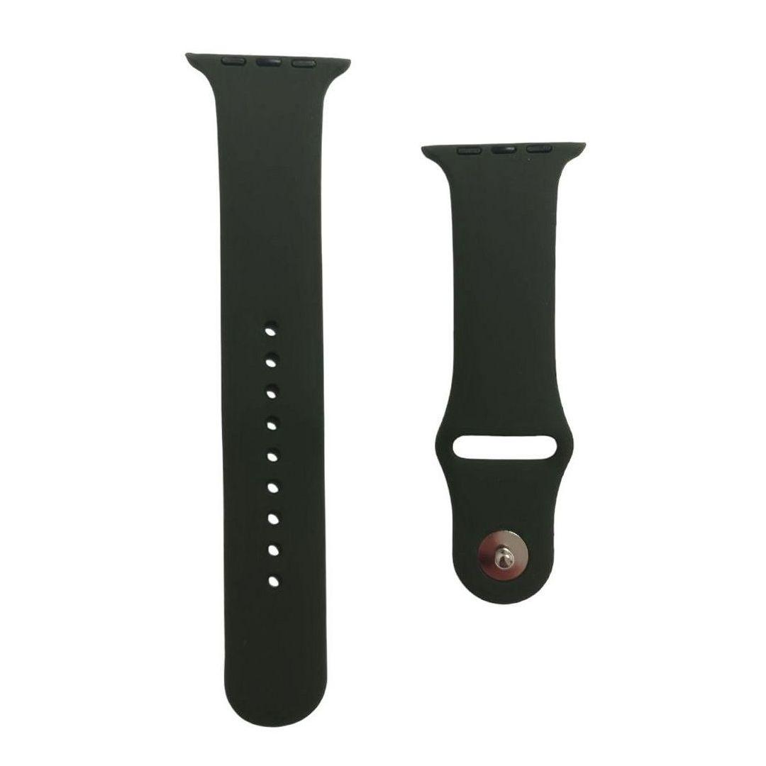 Ремешок силиконовый для Apple Watch 42/44/45/49 мм Dark Olive