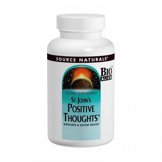 Комплекс для профілактики нервової системи Source Naturals St. John's Positive Thoughts 45 Tabs