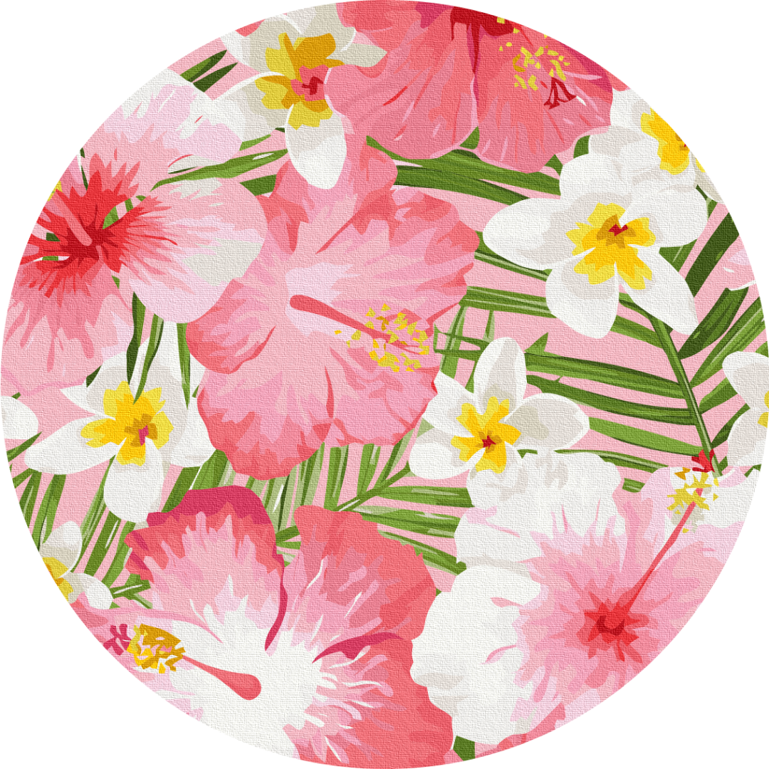 Картина по номерам Brushme Островные цветы 40 см (RC00043L)