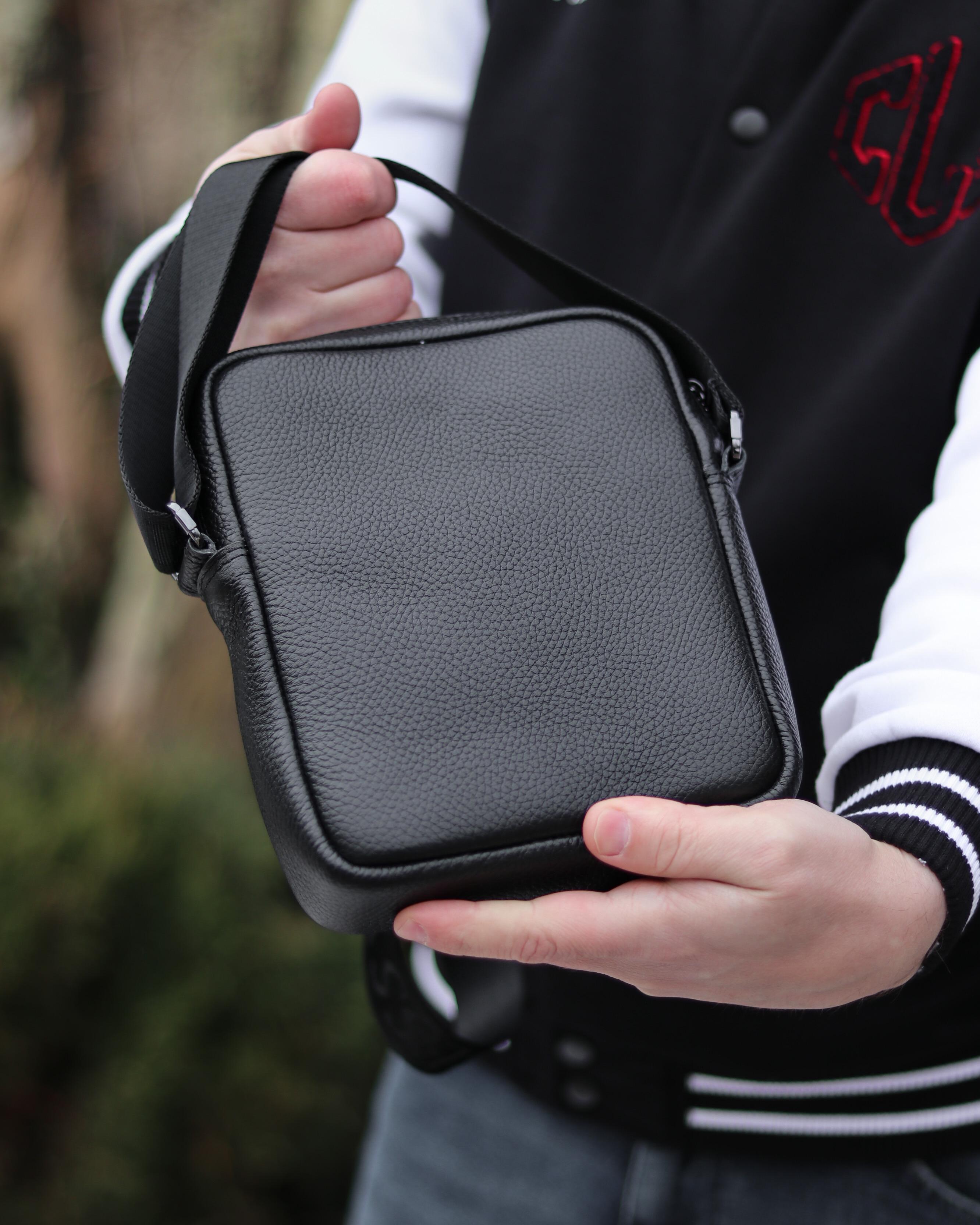 Сумка кожанная F 006 Черный - фото 3 Сумка кожанная F 006 Черный - фото 3