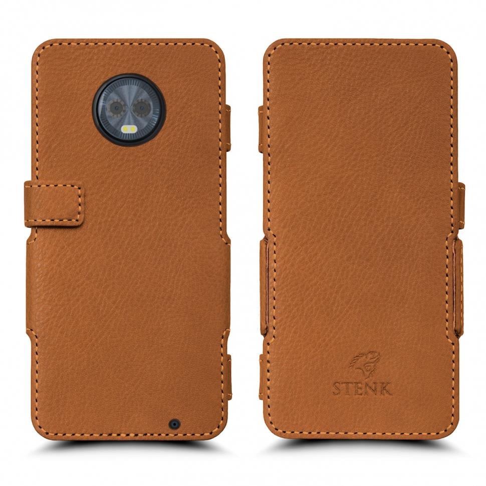 Чехол книжка Stenk Prime для Motorola Moto G6 Plus Camel (63654)