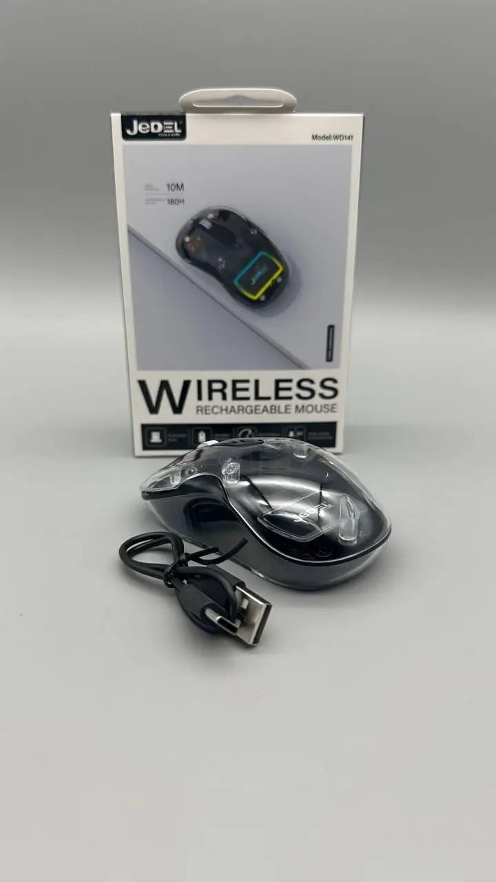 Компьютерная мышка беспроводная Jedel WD141 Bluetooth 5.0 1200-1600DPI 2,4 gHz Black (24350672)