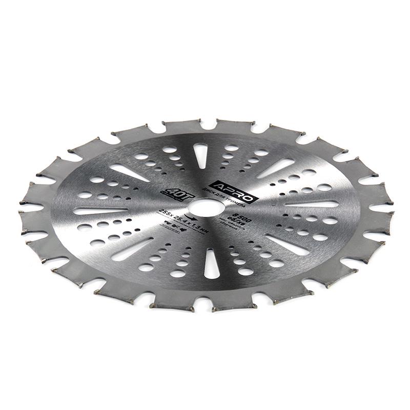 Диск для триммера Apro с твердосплавными напайками 40Т Double (830805) - фото 2 Диск для триммера Apro с твердосплавными напайками 40Т Double (830805) - фото 2