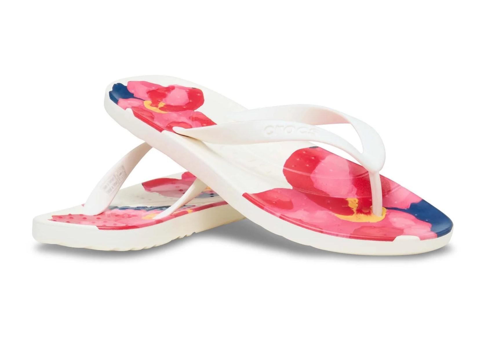 Флипы Crocs Painted Floral p. 41-42 Chalk (31559208)