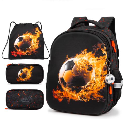 Школьный ортопедический рюкзак 3 в 1 для мальчика School Standard 38х30х18 см с Мячем в 1 класс (Full 170-77)