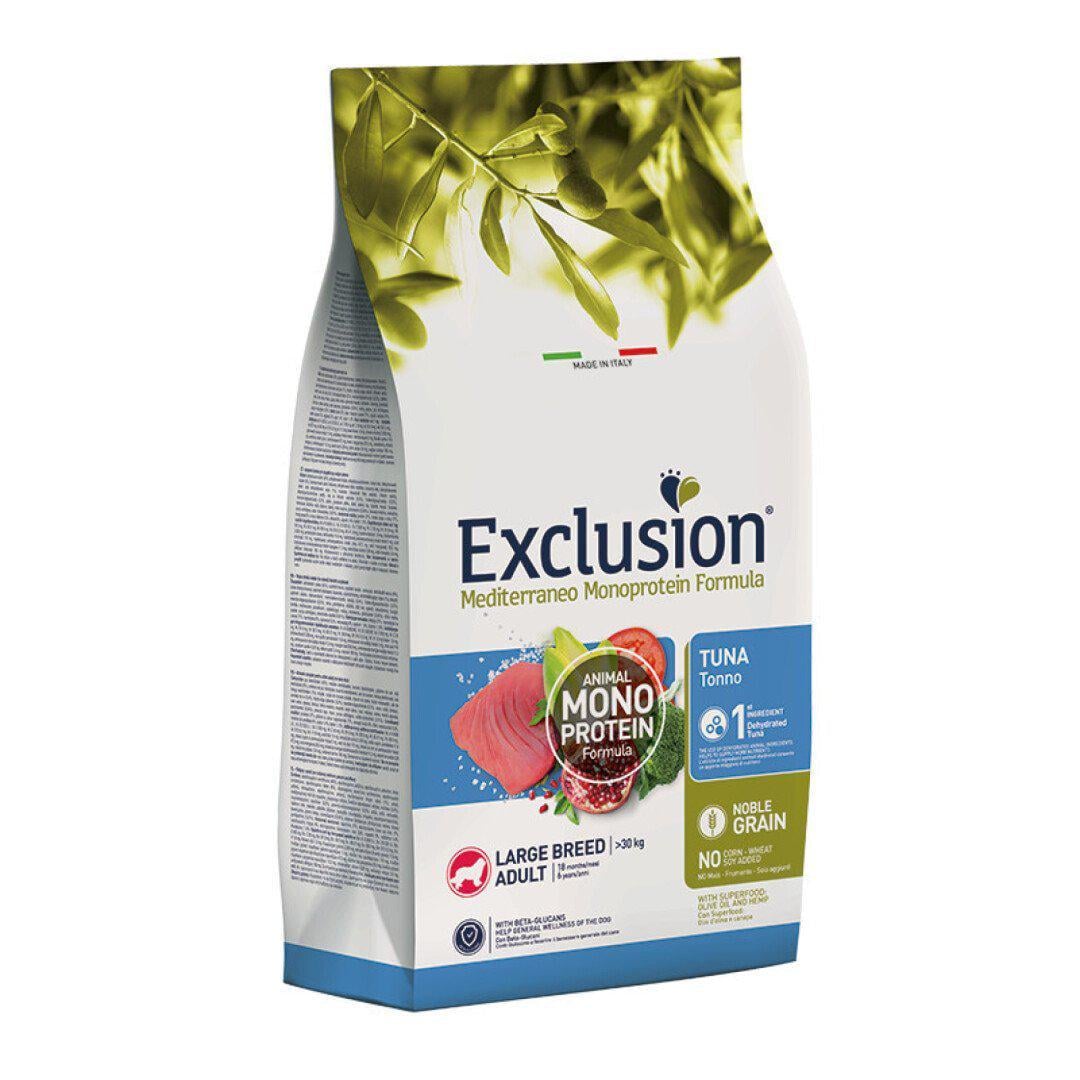 Корм сухий для собак великих порід Exclusion Adult Tuna Large Breed 12 кг (8011259003256)