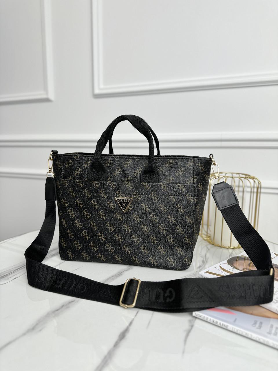 Сумка шоппер женская Guess Medium Коричневый (2385194037)