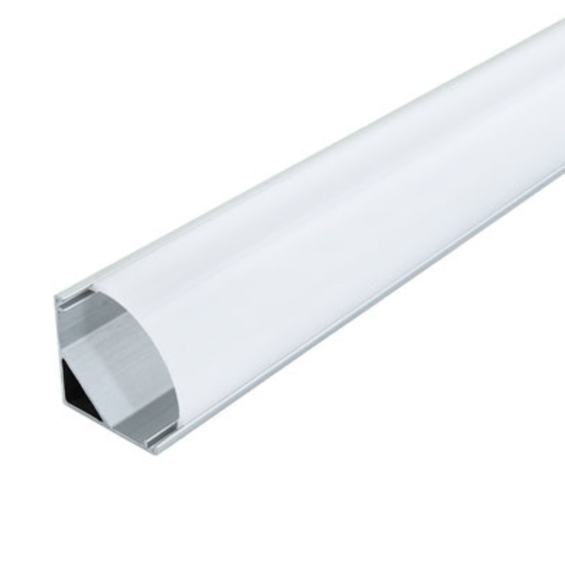 Комплект профиль алюминиевый угловой ЛПУ16 LPU-16 A с рассеивателем радиальным