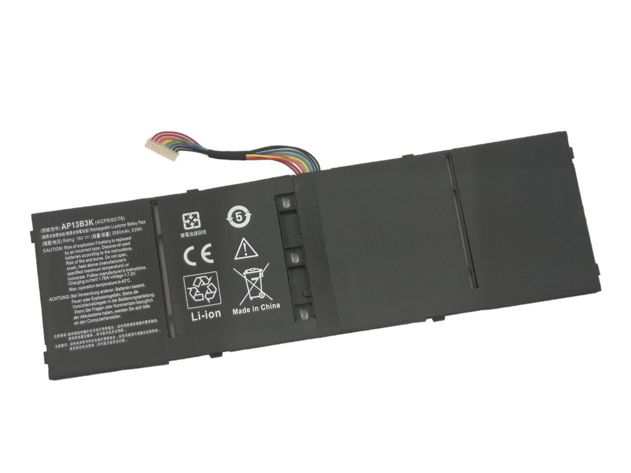 Акумулятор для Acer Aspire В5/V5/V7/M5/AP13B3K/AP13B8K 3560 mAh 53Wh (21199597)