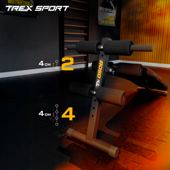 Лавка тренувальна для преса TREX Sport TX-050B (4436) - фото 9 Лавка тренувальна для преса TREX Sport TX-050B (4436) - фото 9