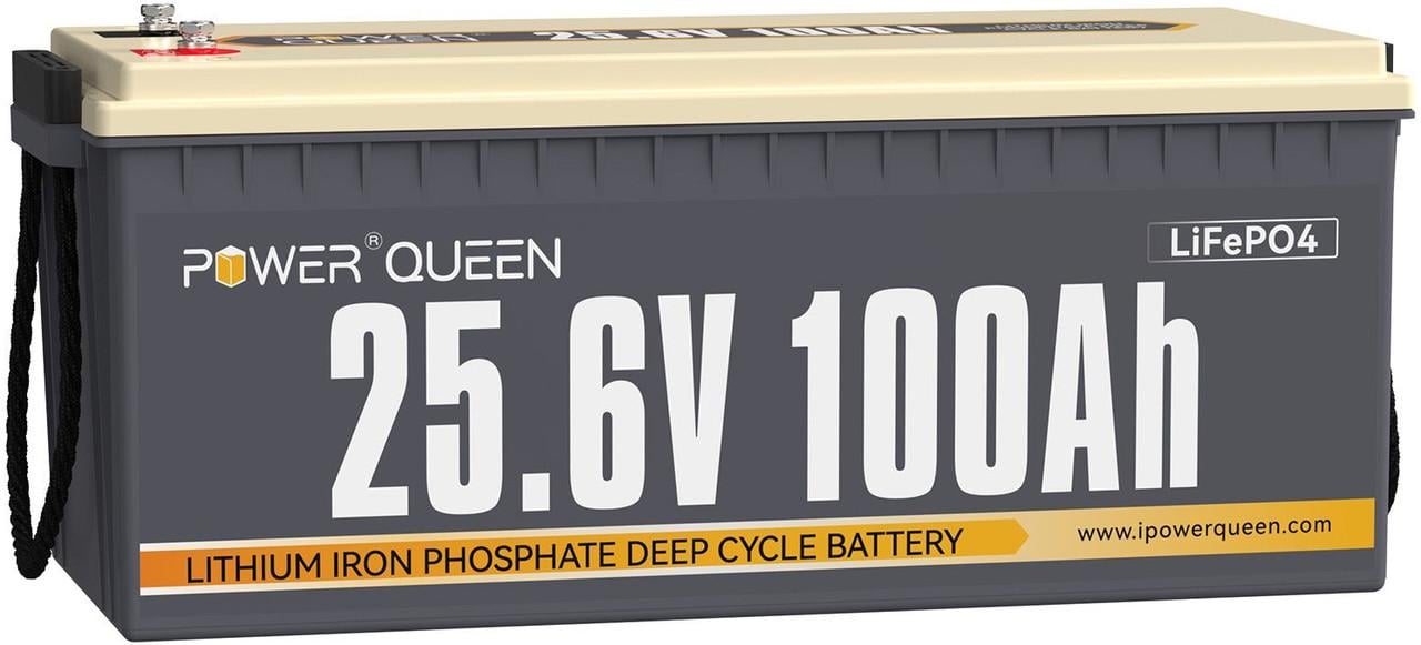 Акумулятор PowerQueen LifePo4 100Ач 25,6V BMS (2266685164) Акумулятор PowerQueen LifePo4 100Ач 25,6V BMS (2266685164)