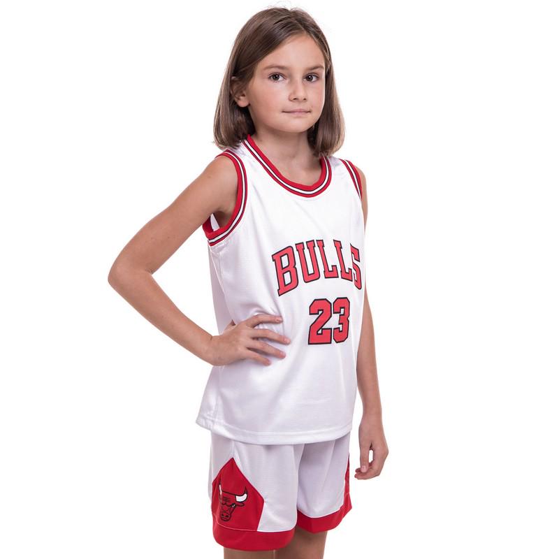 Форма баскетбольная подростковая NB-Sport NBA BULLS 23 5351 S Красный/Белый (AN009526)