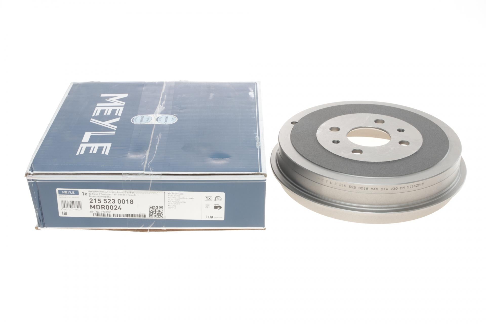 Барабан тормозной задний Fiat Doblo 01- (215 523 0018)