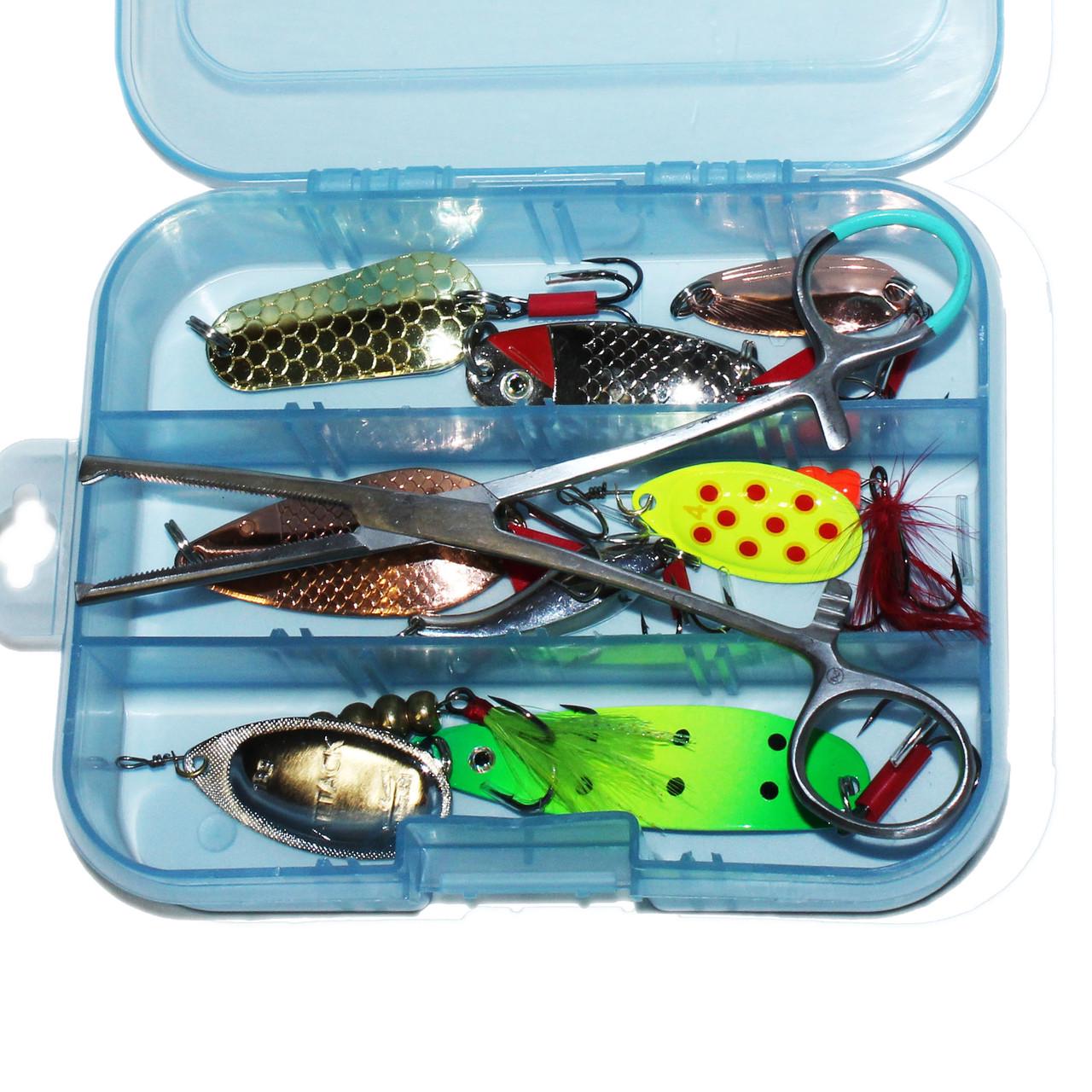 Набор блесен для ловли хищника в коробке - фото 1 Набор блесен для ловли хищника в коробке - фото 1