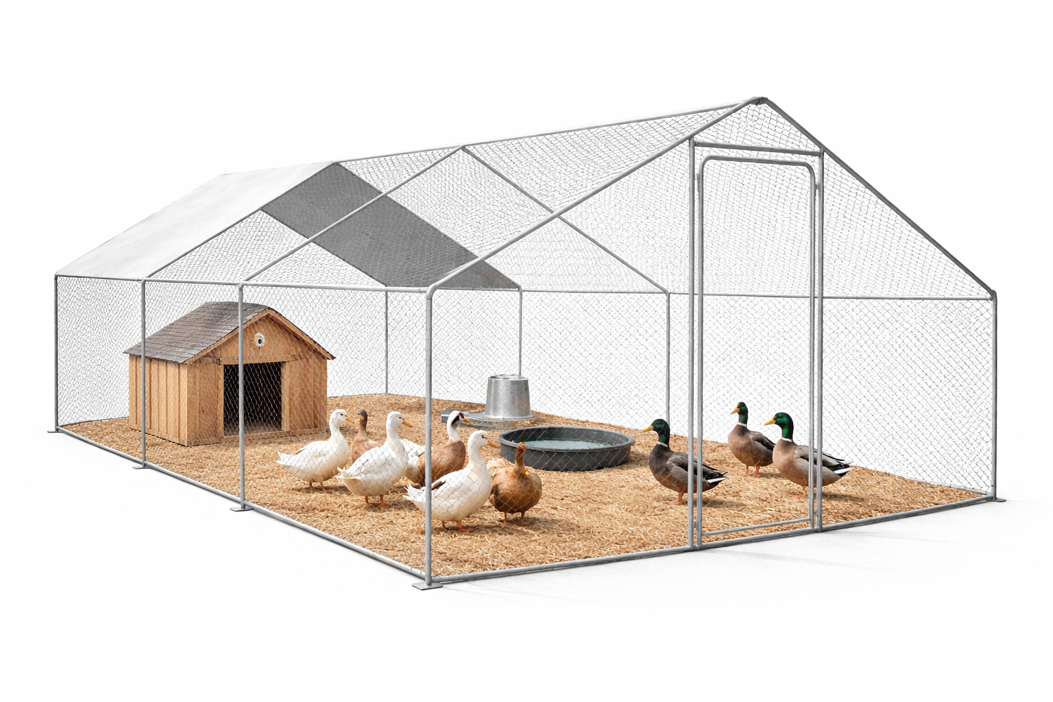 Курник просторий металевий Helper HP-1082 8х3х2 м 24 м2