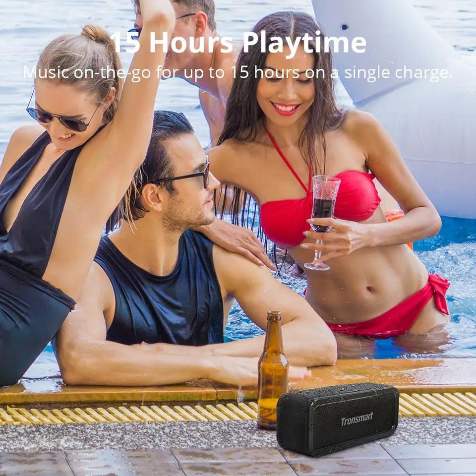 Портативная колонка Tronsmart Element Force+ Bluetooth 5.0/IPX7/AUX/USB-C 40 Вт (29657744) - фото 10 Портативная колонка Tronsmart Element Force+ Bluetooth 5.0/IPX7/AUX/USB-C 40 Вт (29657744) - фото 10