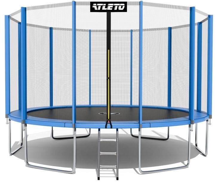 Батут детский Atleto с сеткой/лестницей 490 см (3119)