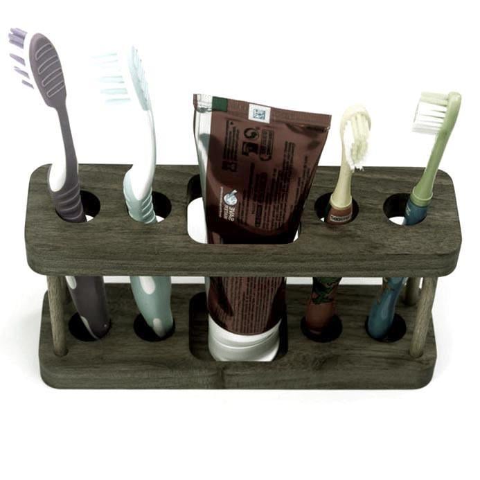 Органайзер для зубных щеток из дерева Кансера Мокко (ОЗП-004610)