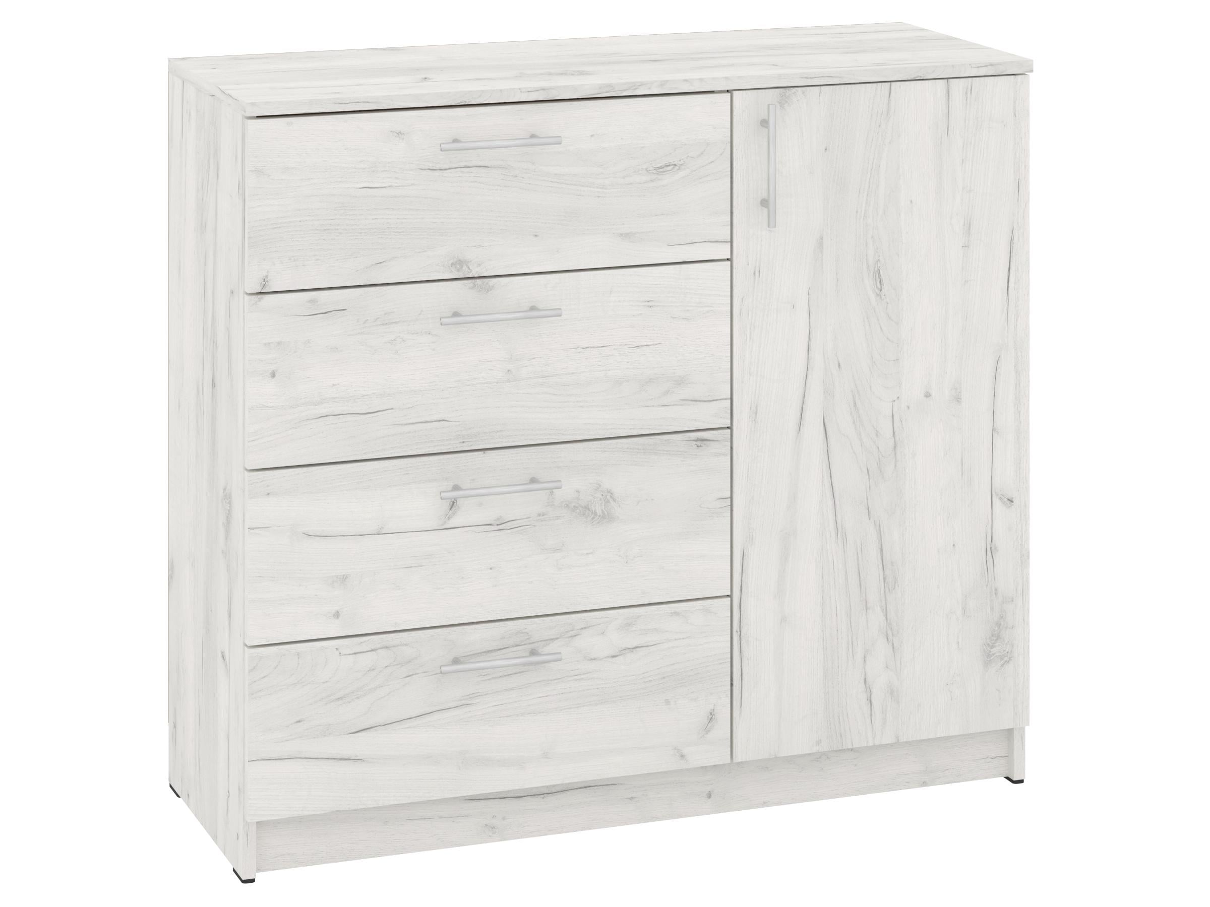Комод з шухлядами PEHOTIN К-4+1 ДСП 100х38х90 см Дуб крафт (PN-100568)