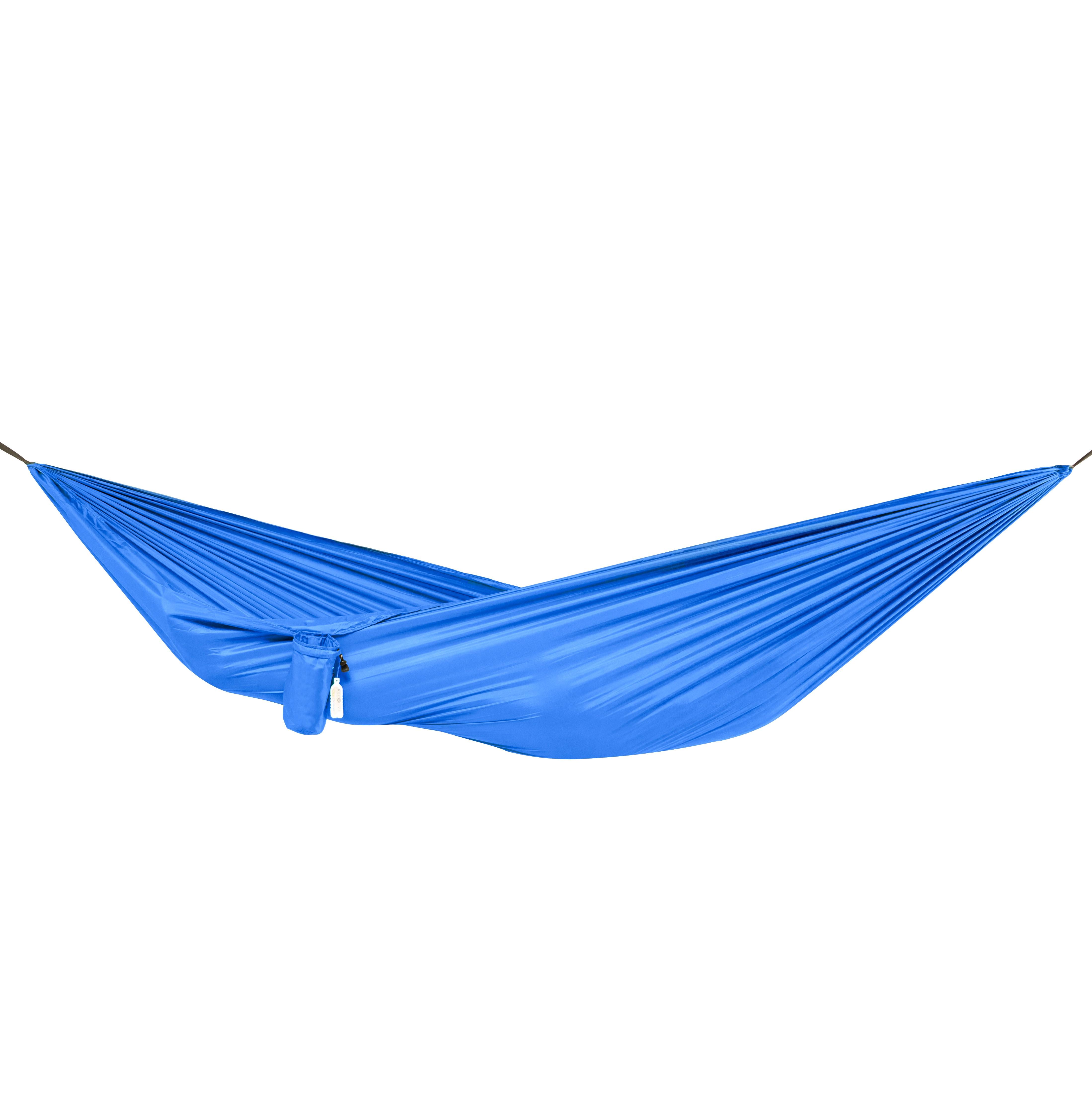 Гамак подвесной двухместный/туристический Eco на 180 кг с чехлом и креплениями 300х145 Синий - фото 1 Гамак подвесной двухместный/туристический Eco на 180 кг с чехлом и креплениями 300х145 Синий - фото 1