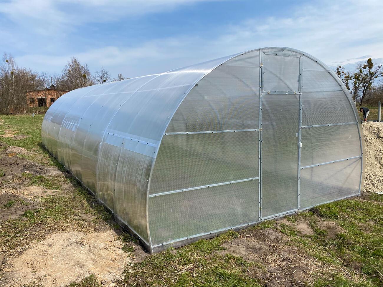 Теплиця Веган 4x8 із оцинкованої квадратної труби з полікарбонатом 4 мм - фото 5