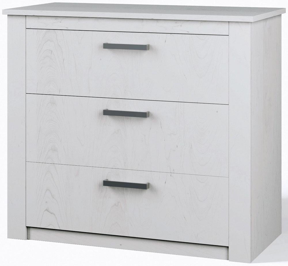 Комод Эшли с 3 ящиками Белый (000-000-388) Комод Эшли с 3 ящиками Белый (000-000-388)