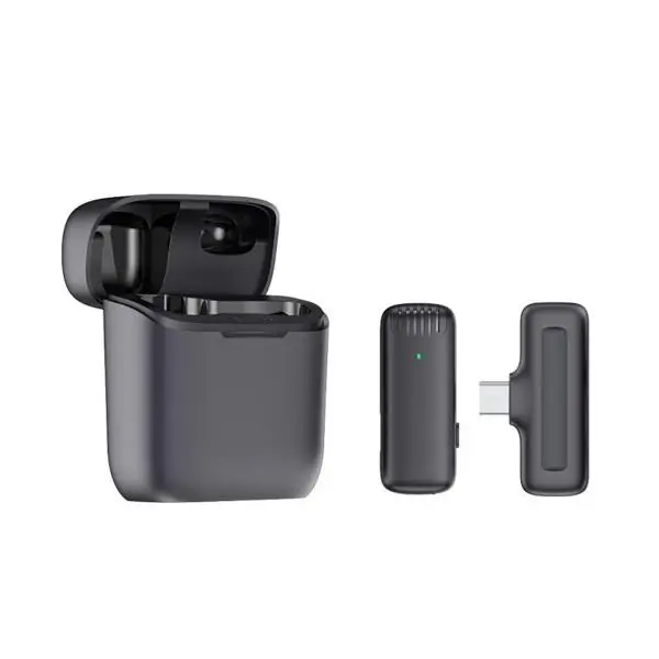 Микрофон беспроводной петличный J11 с кейсом для зарядки Черный (HP176095)