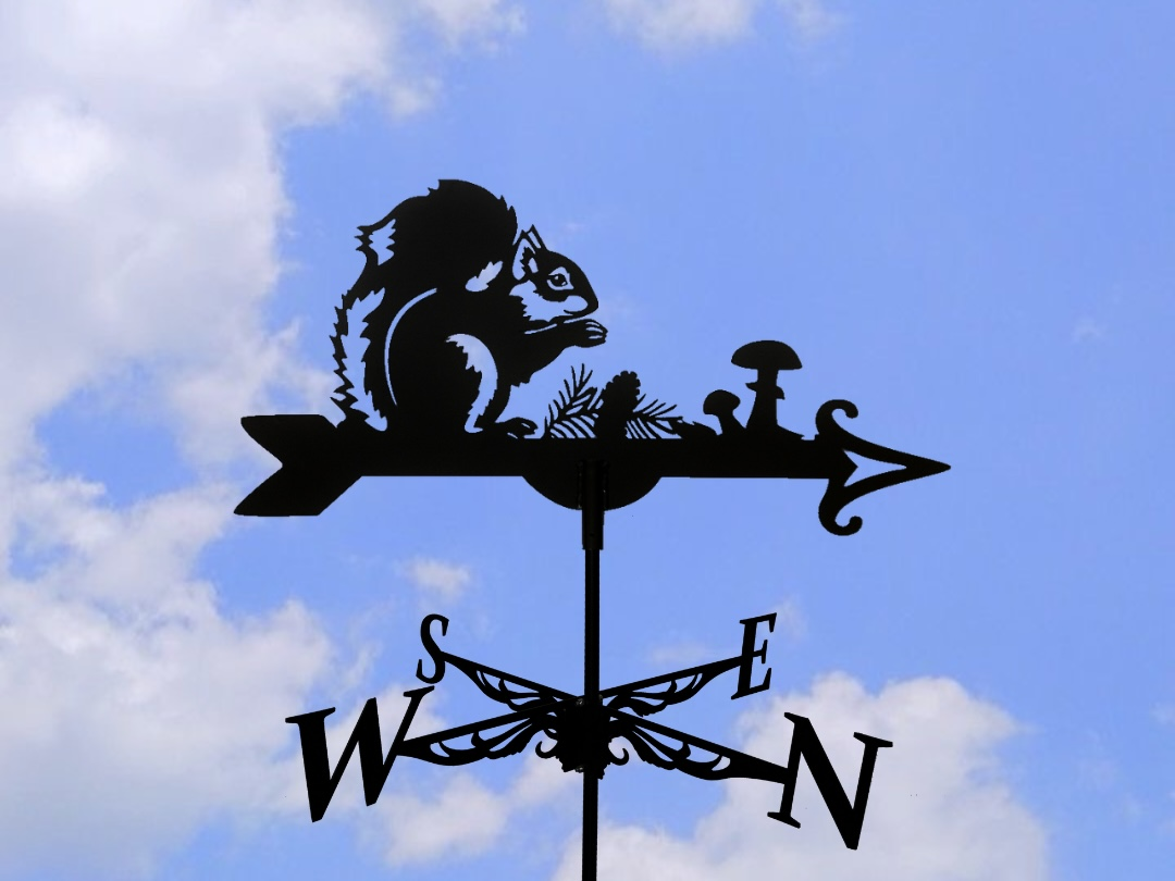 Флюгер на дах металевий Білка Чорний - фото 4 Флюгер на дах металевий Білка Чорний - фото 4