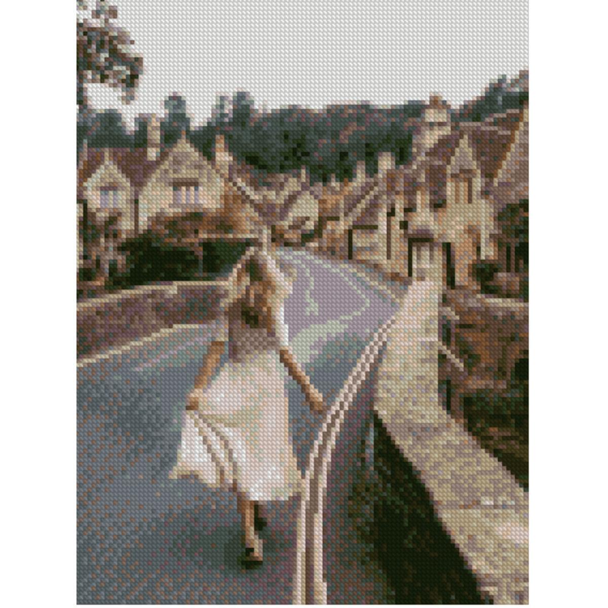 Алмазная мозаика Strateg Тропинка в город 30х40 см (Str-HX242)