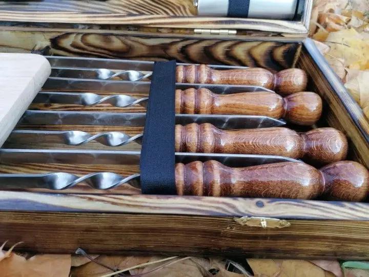 Набор шампуров Мясник №5 в кейсе (10644961) - фото 2 Набор шампуров Мясник №5 в кейсе (10644961) - фото 2