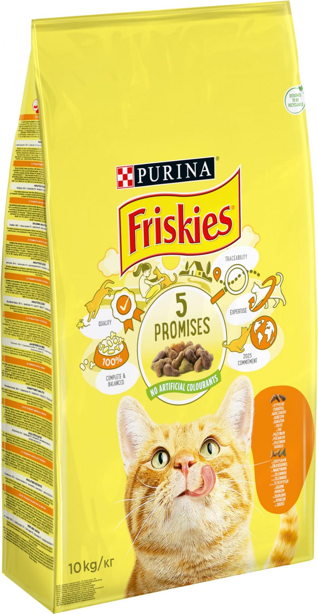 Сухий корм для котів Purina Friskies з куркою та овочами 10 кг (5997204505101 )