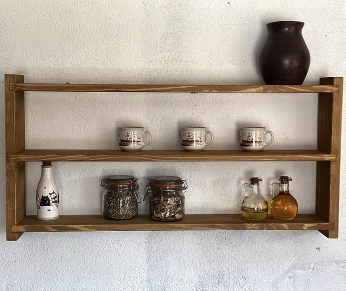 Полка настенная из дерева Сурпреса Сепия (ПНС/003808)