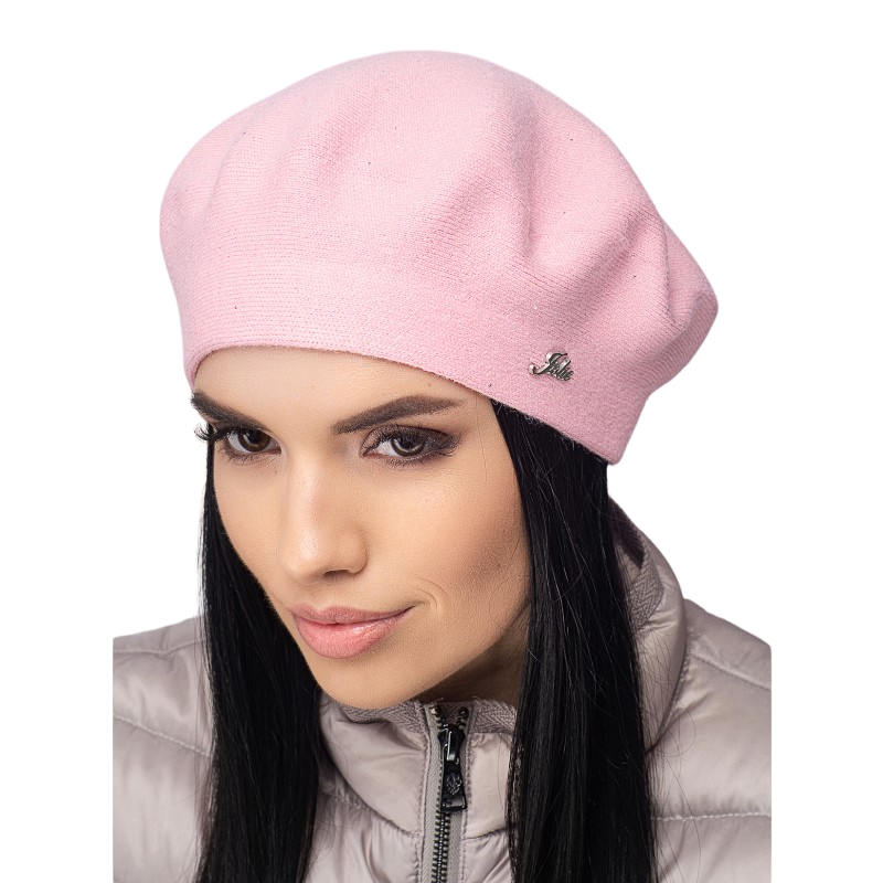 Берет жіночий Leks Долина подвійний з паєтками Янтарный (128953)