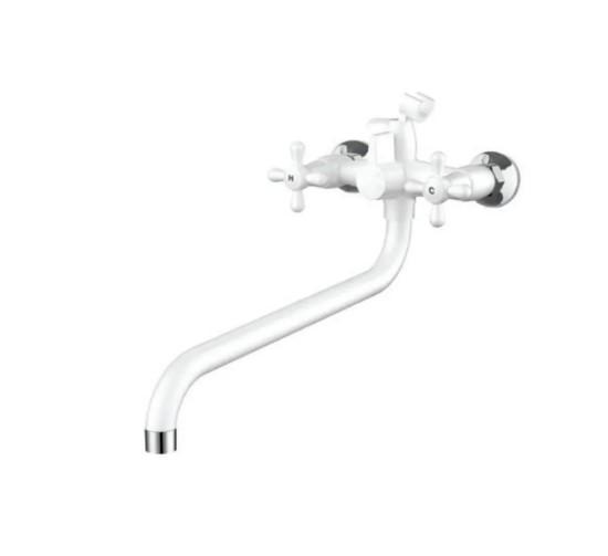 Смеситель для ванны PLAMIX Amax-142 White (PM0618)