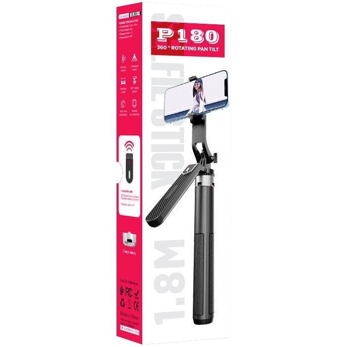 Штатив для телефона AC Prof з пультом на чотирьох ніжках 45-180 см (P180) - фото 4 Штатив для телефона AC Prof з пультом на чотирьох ніжках 45-180 см (P180) - фото 4