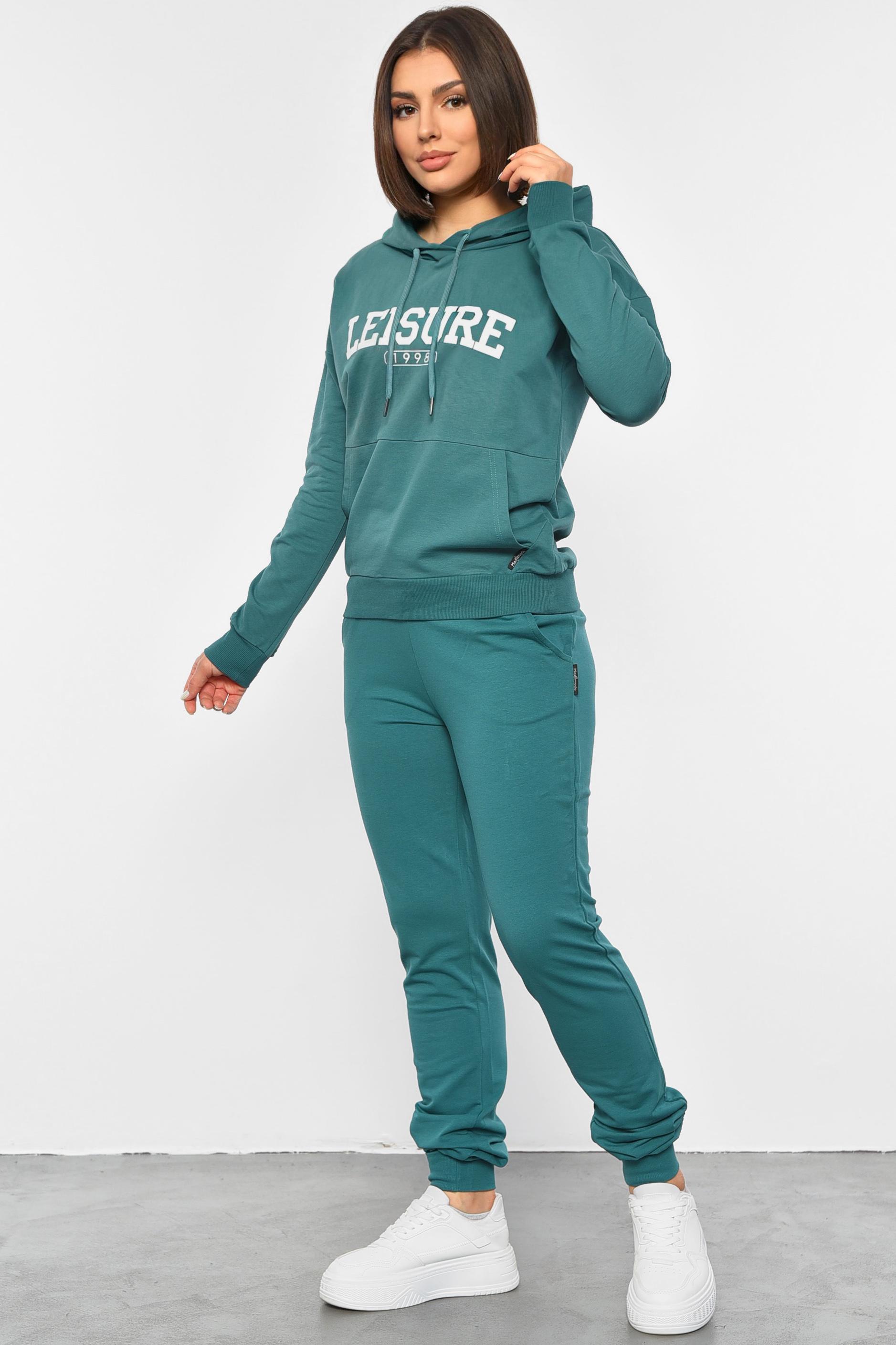 Спортивний костюм жіночий S Зелений (189740) - фото 2 Спортивний костюм жіночий S Зелений (189740) - фото 2