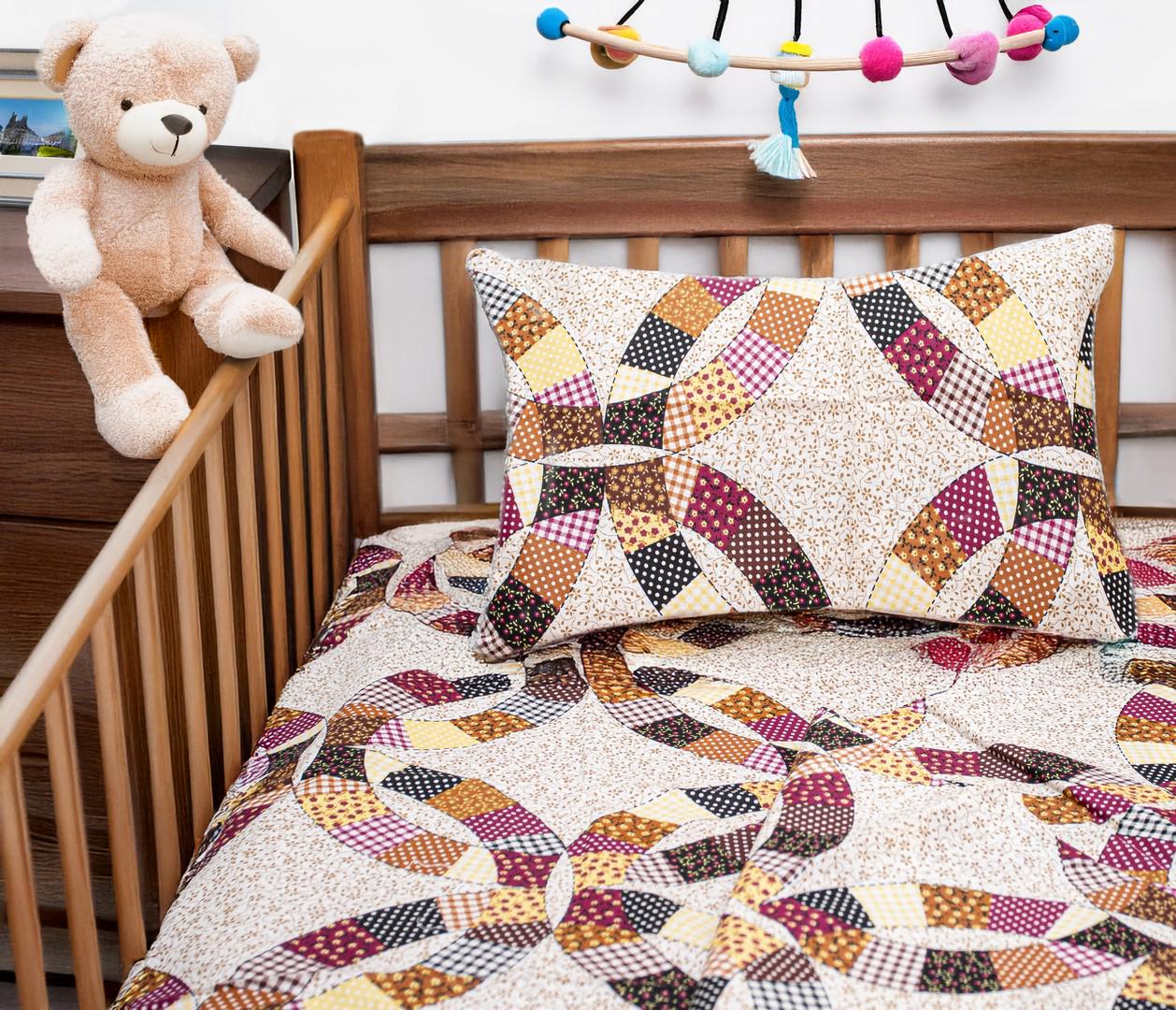 Комплект постельного белья для новорожденных Zastelli Пэчворк 110х140 см (11749)