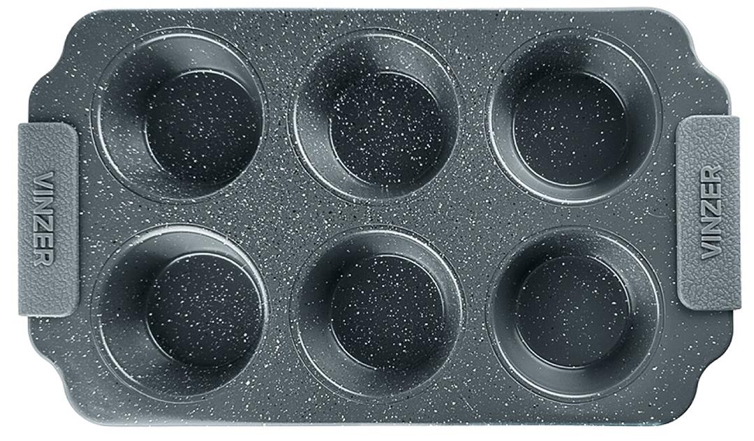 Форма для маффинов прямоугольная Vinzer Dolci Line 30x17 см (50785)