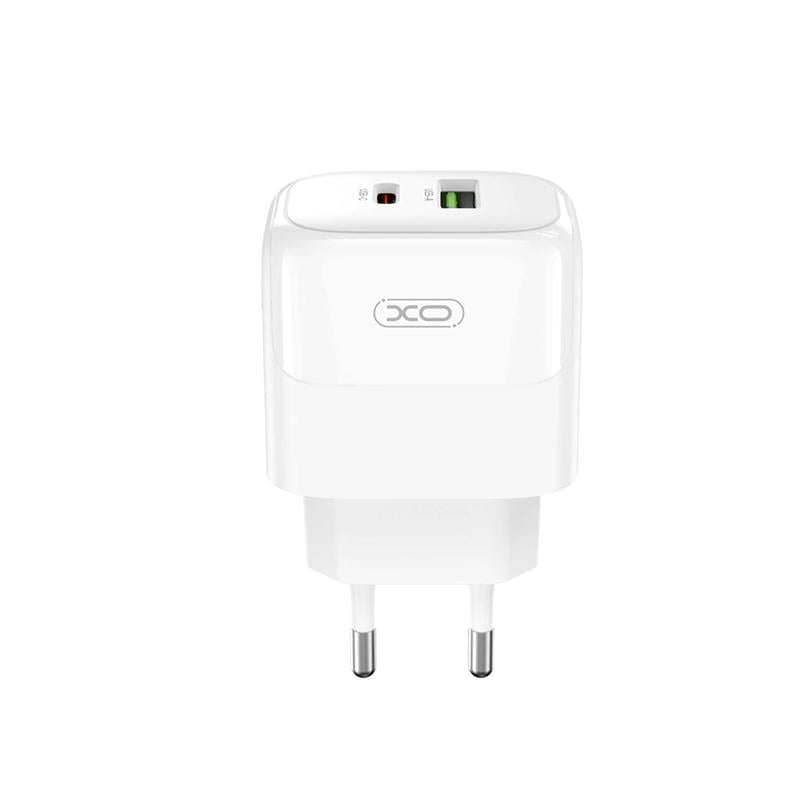 Сетевое зарядное устройство XO L138 PD30W/QC18W 1USB-A+1USB-C Белый (XO-L138)