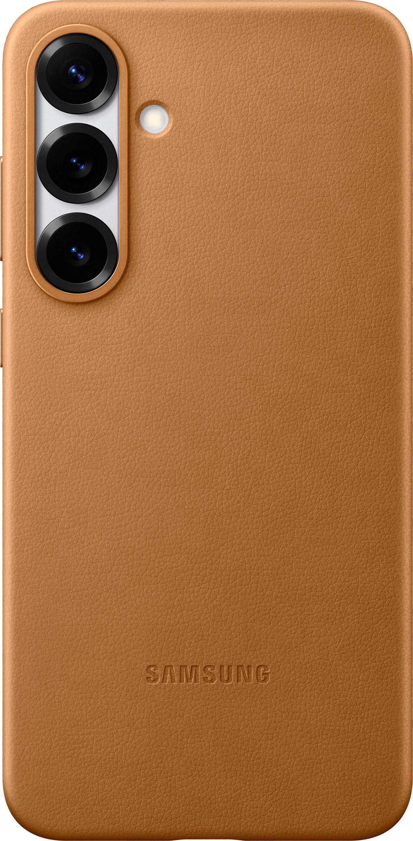 Оригинальный противоударный кожаный чехол Kindsuit Case для Samsung Galaxy S25 (6.2") Camel EF-VS931PFEGWW