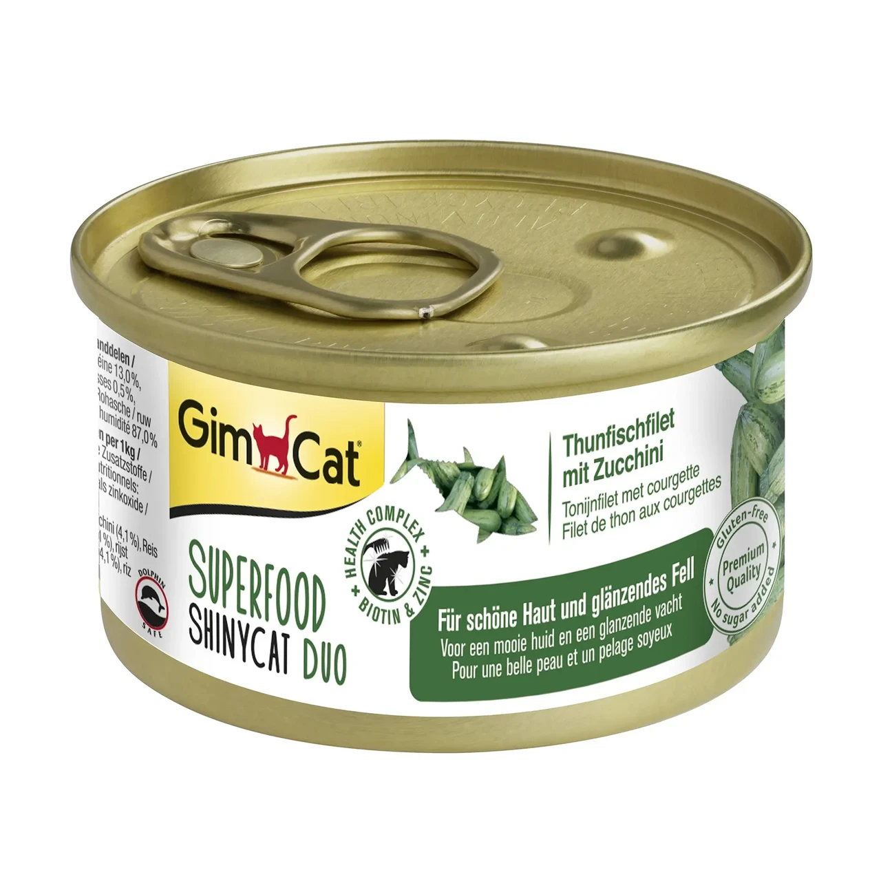 Вологий корм для котів GimCat Superfood тунець та цукіні 70 г (G-414539/414577)