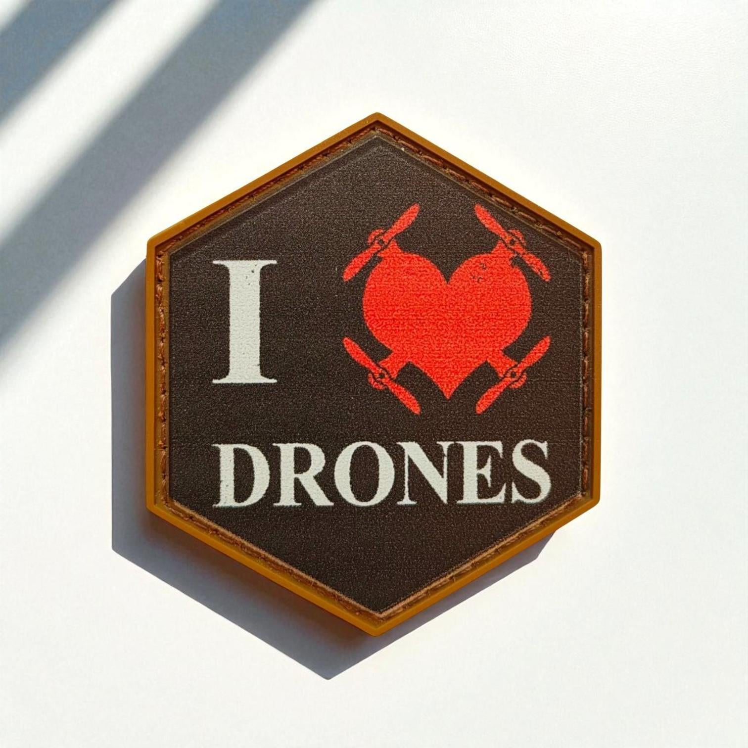 Шеврон "I love drones"
