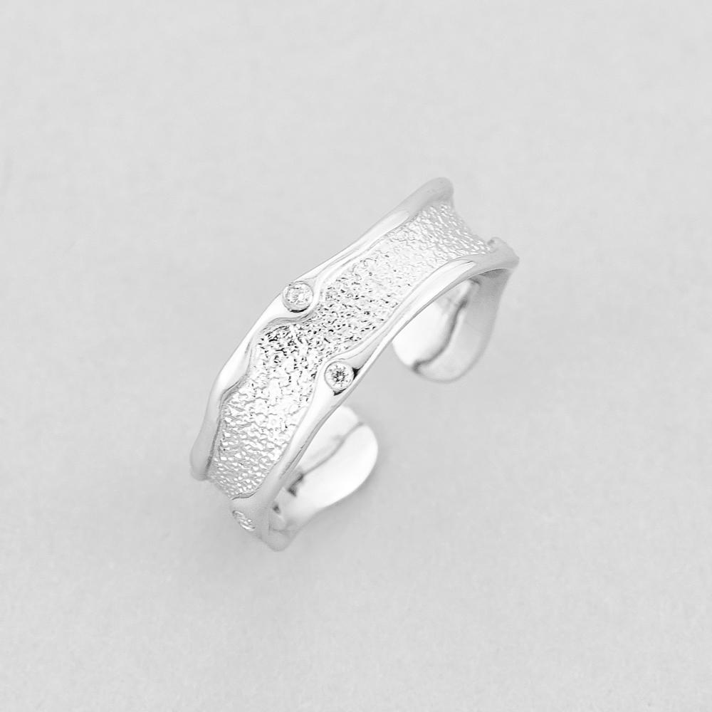 Серебряное кольцо Minimal Элегантные изгибы (11183-17.0р)