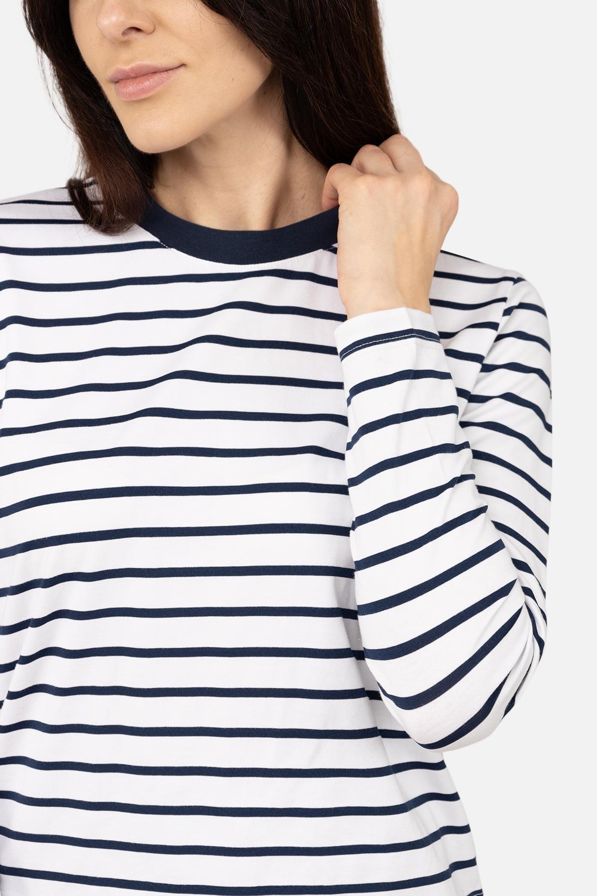 Футболка з довгим рукавом жіноча ЦБ-00266326 р. 44 Білий (SKT001035774) - фото 3 Футболка з довгим рукавом жіноча ЦБ-00266326 р. 44 Білий (SKT001035774) - фото 3