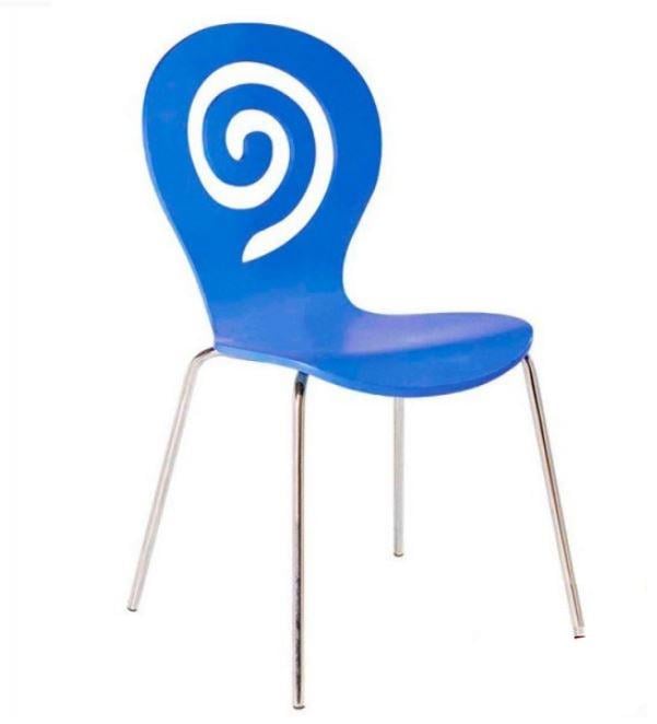 Стул штабелируемый Group SDM металл/дерево Синий