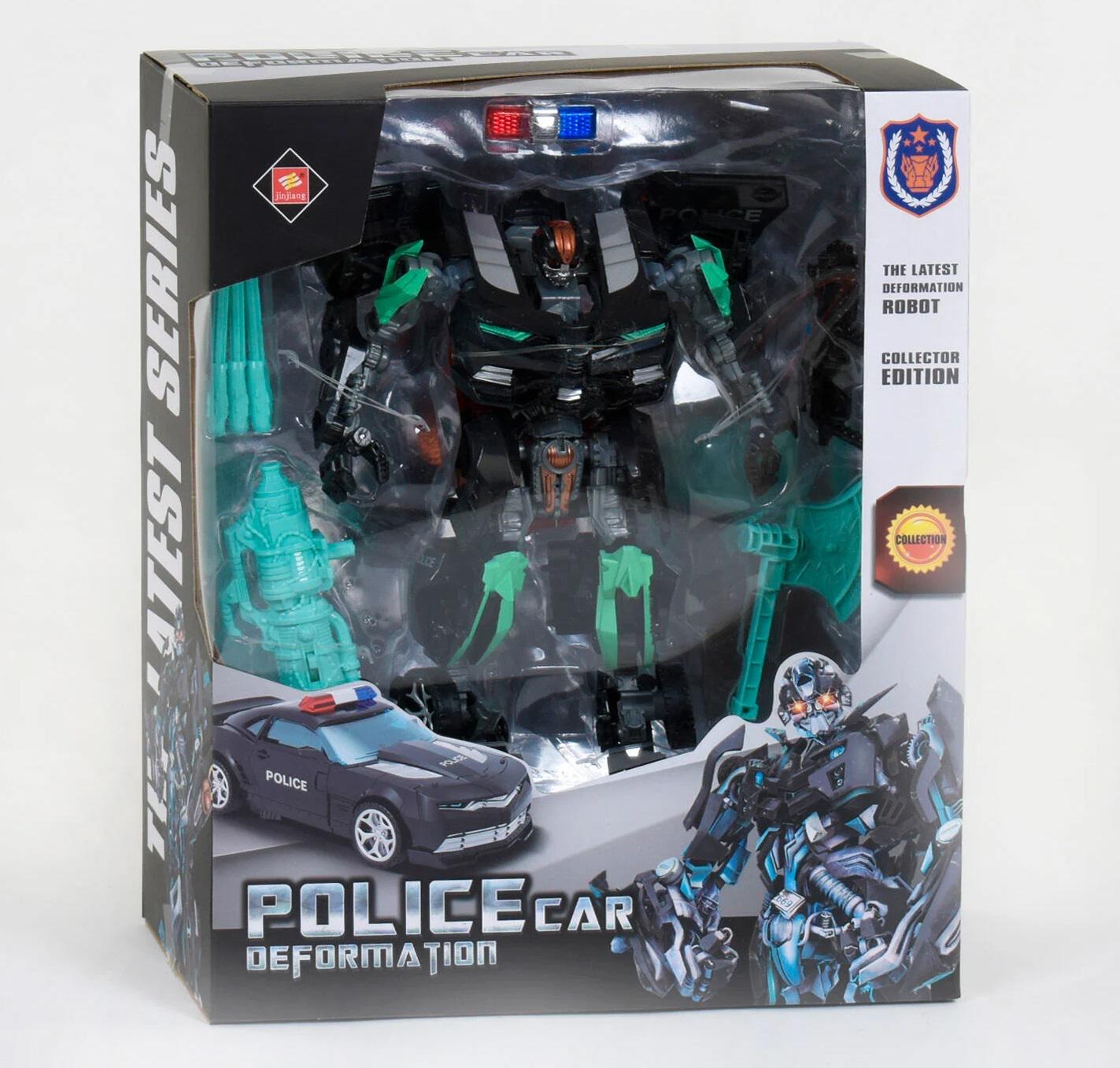 Трансформер Jin Jing Полицейская машина Black/Green (60480)