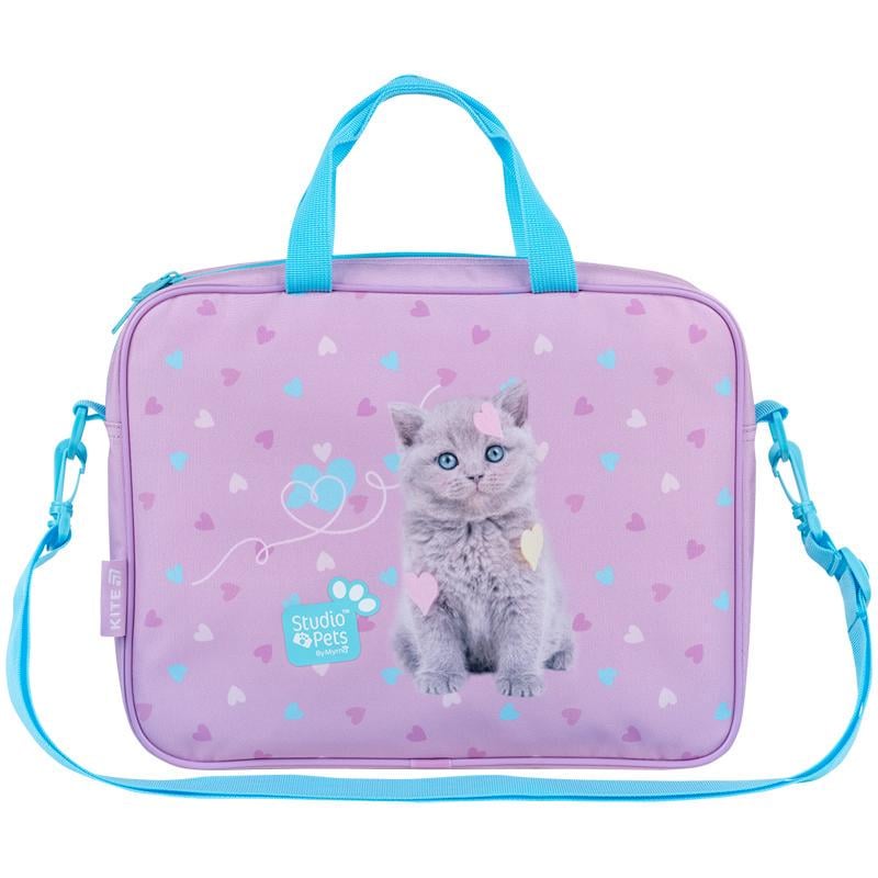 Сумка школьная текстильная KITE SP26-589-1 А4 на молнии 1 отделение/ремень/внутренний карман (132969)