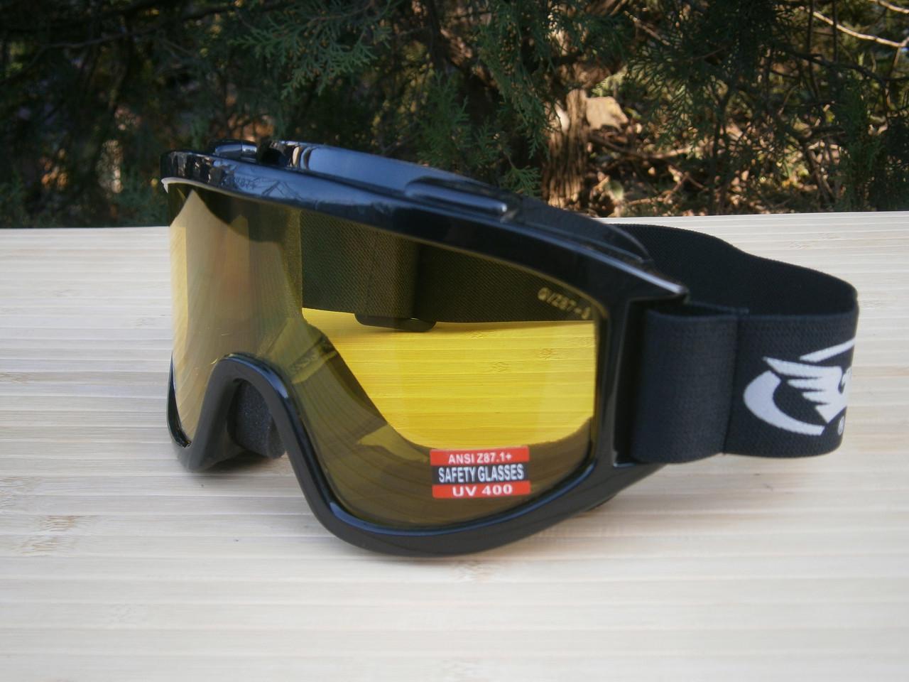 Окуляри-маска захисні Wind-Shield Anti-Fog Global Vision Yellow - фото 7