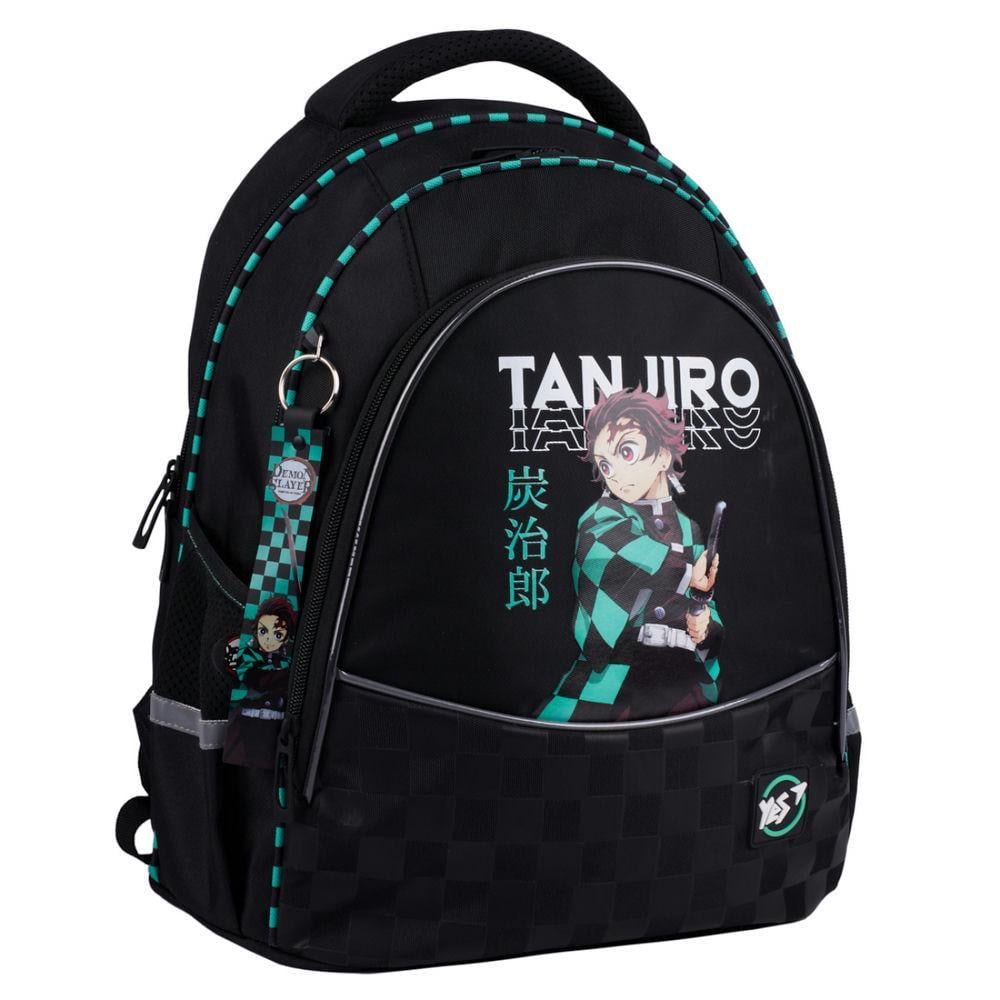 Рюкзак школьный YES Demon Slayer Tanjiro 37x30x18 см 20 л Черный (559945)
