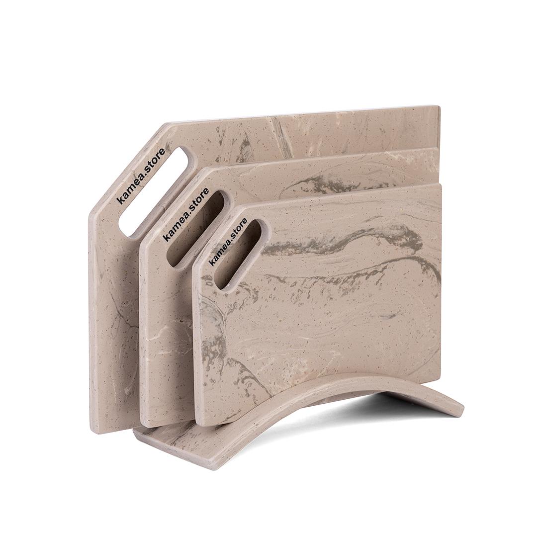 Набор кухонных досок на 3 доски Kamea из искусственного камня Stone Veil